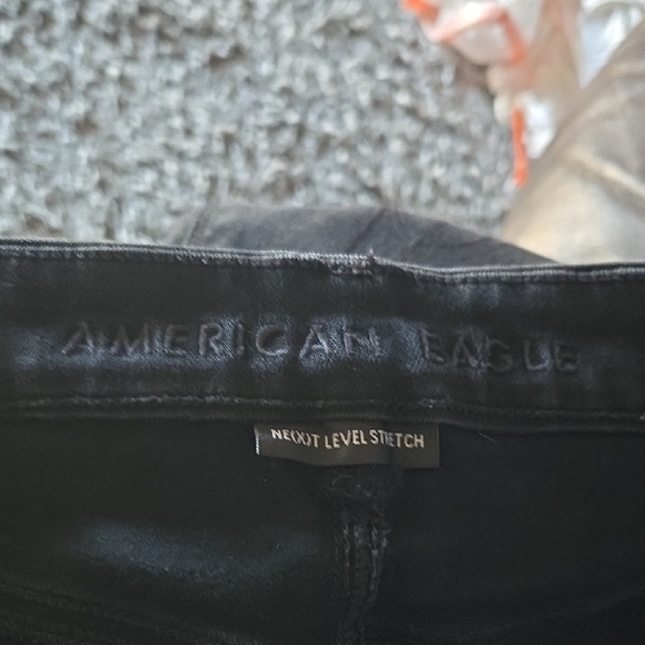 American Eagle Outfitters Black Ripped Skinny Jeans - Picture 9 of 12